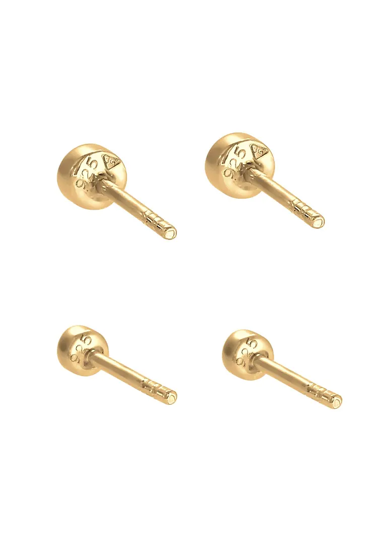 Bonprix Glamouröses Und Stilvolles Ohrsteckerset Aus 925er Sterling Silber Veredelt Mit Swarovski® Kristallen Vergoldet