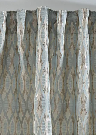 Bonprix Grafischer Fertigvorhang - Blau Multifunktionsband