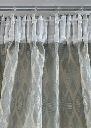 Bonprix Grafischer Fertigvorhang - Blau Multifunktionsband