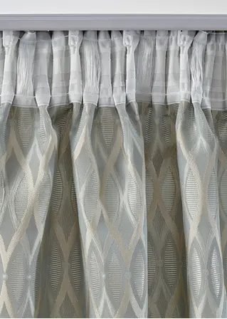 Bonprix Grafischer Fertigvorhang - Blau Multifunktionsband