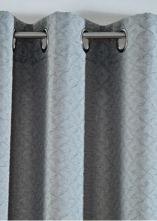 Bonprix Grafischer Vorhang - Petrol Ösen - Wohnen & Garten