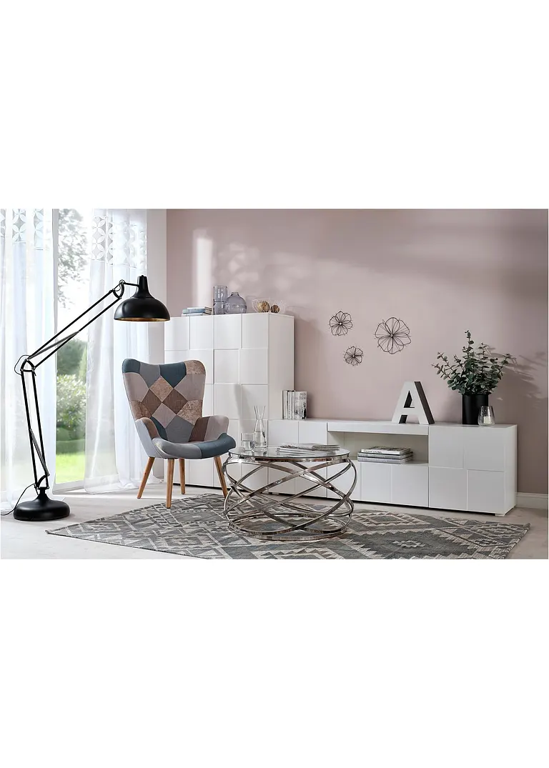 Bonprix Großer Couchtisch Aus Metall Und Gas - Silber