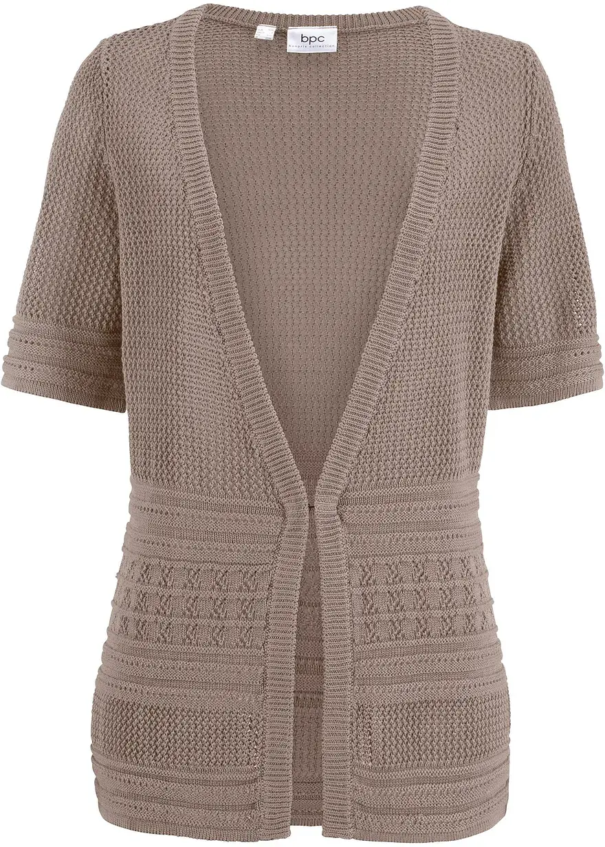 bonprix Gut kombinierbare Ajour Strickjacke mit wunderschönem Lochmuster