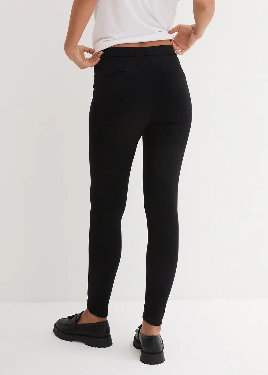 Bonprix Gut Sitzende Leggings In Fester Punto Di Roma-Qualität Mit Zierknöpfen