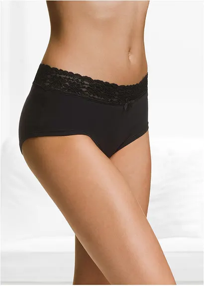 Bonprix Hautsympathische Panty In Maxiform - Schwarz + Weiß