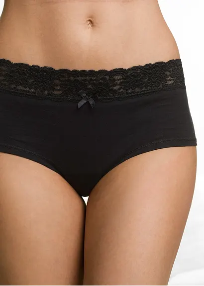 Bonprix Hautsympathische Panty In Maxiform - Schwarz + Weiß