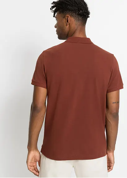 Bonprix Herren Basic Poloshirt Aus Hautfreundlicher Reiner Bio-Baumwolle