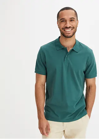 Bonprix Herren Basic Poloshirt Aus Hautfreundlicher Reiner Bio-Baumwolle