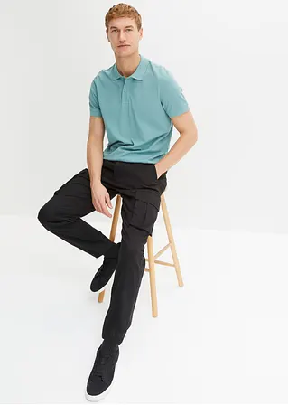 Bonprix Herren Basic Poloshirt Aus Hautfreundlicher Reiner Bio-Baumwolle