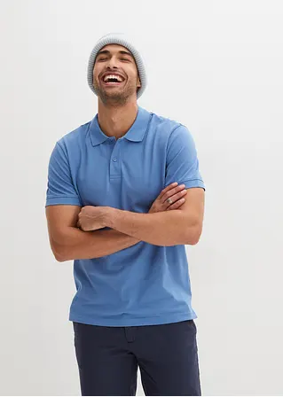 Bonprix Herren Basic Poloshirt Aus Hautfreundlicher Reiner Bio-Baumwolle