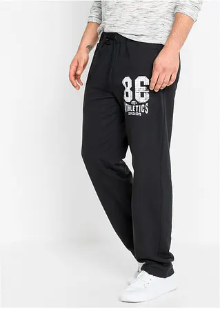 Bonprix Herren Jogginghose Mit Print - Schwarz - Herren