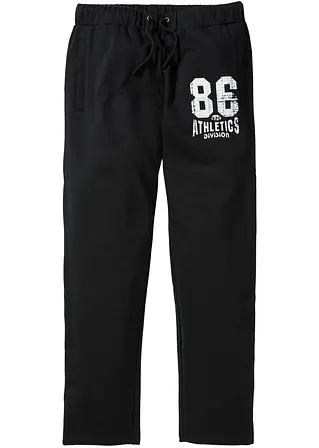 bonprix Herren Jogginghose mit Print - schwarz - Herren