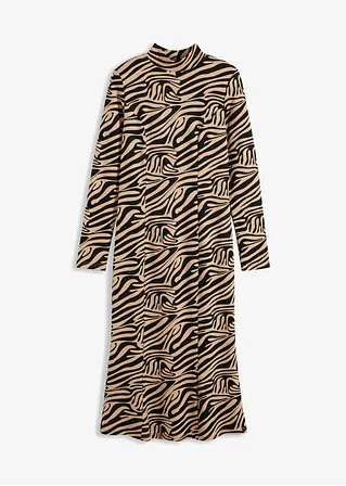 bonprix Hochgeschlossenes bedrucktes Midikleid aus Punto di Roma - Damen