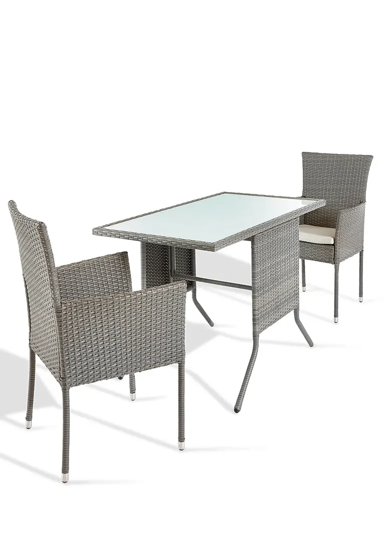 Bonprix Hochwertig Und Modern: Das 3-tlg. Balkonmöbel-Set - Grau