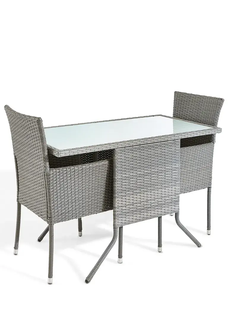 Bonprix Hochwertig Und Modern: Das 3-tlg. Balkonmöbel-Set - Grau