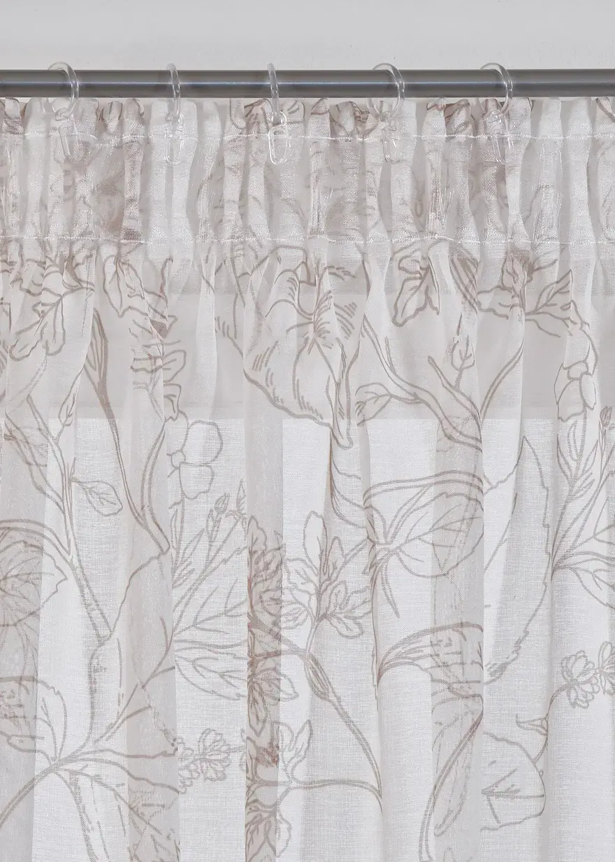 Bonprix Hochwertige Fertiggardine - Weiß Multifunktionsband