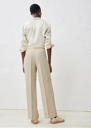 Bonprix Hochwertige Hose Mit Gürtel (2-tlg.Set) Aus Reinem Leinen - Damen