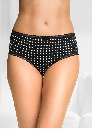 Bonprix Hochwertige Slips In Angenehm Weicher Qualität - Schwarz + Weiß