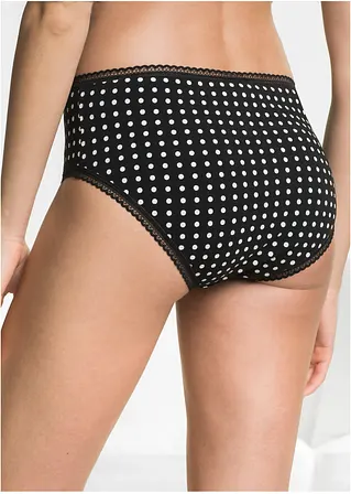 Bonprix Hochwertige Slips In Angenehm Weicher Qualität - Schwarz + Weiß