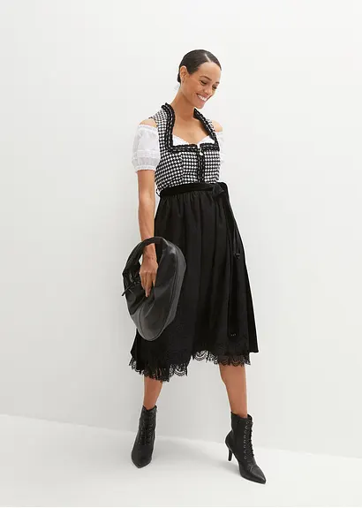 Bonprix Hochwertiges Dirndl Mit Vielen Details Und Reißverschluss Vorne
