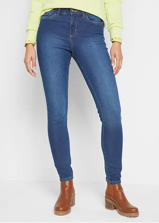 Bonprix Hohe Skinny-Jeans Mit Stretch - Blau Regular - Damen