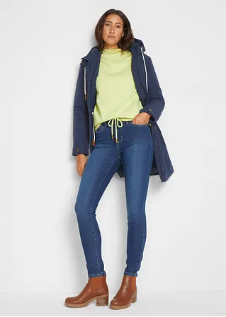 Bonprix Hohe Skinny-Jeans Mit Stretch - Blau Regular - Damen