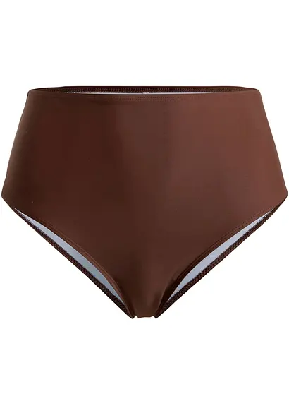 bonprix Höher geschnittene Bikinihose aus formgebendem Material - braun