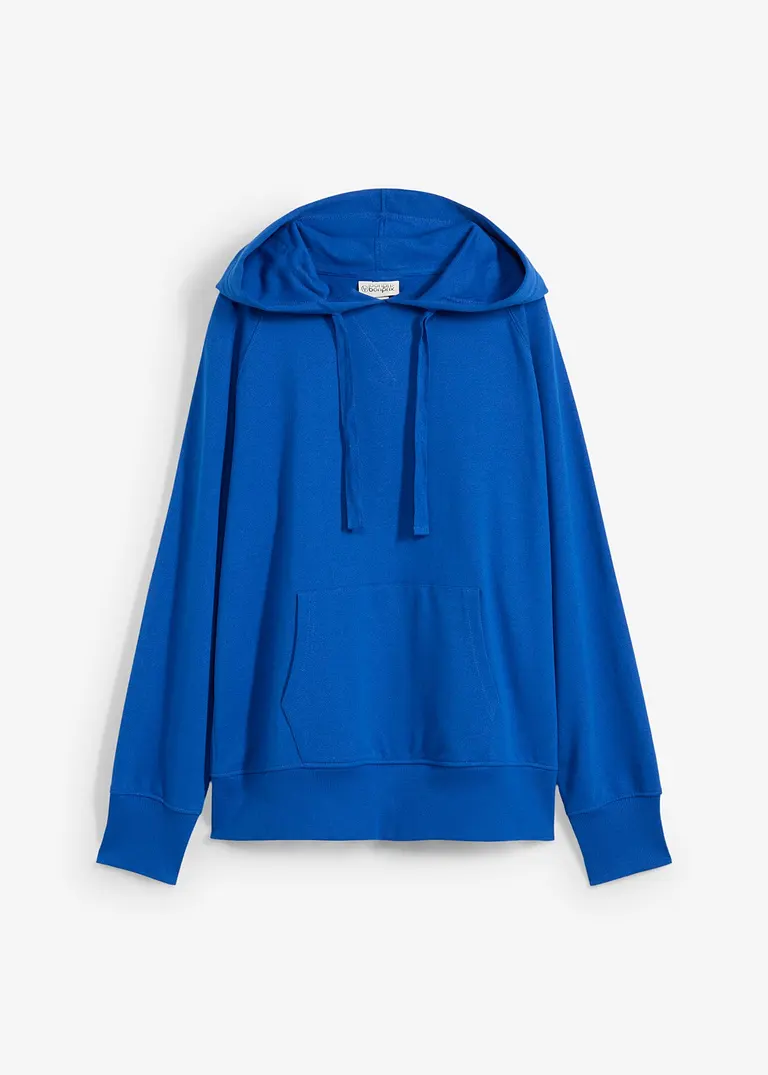 bonprix Hoodie mit raffinierten Seitenschlitzen - blau - Damen