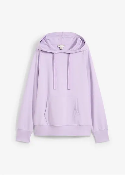 bonprix Hoodie mit raffinierten Seitenschlitzen - lila - Damen