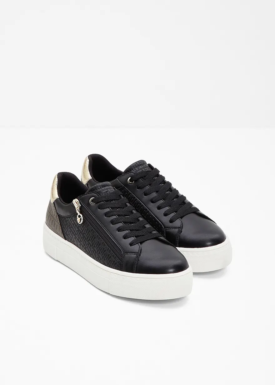 Bonprix Hübscher Tamaris Sneaker Mit Glamourösen Details - Schwarz