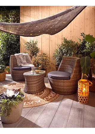 Bonprix Idealer Schattenspender Mit Romantischer Beleuchtung - Grau