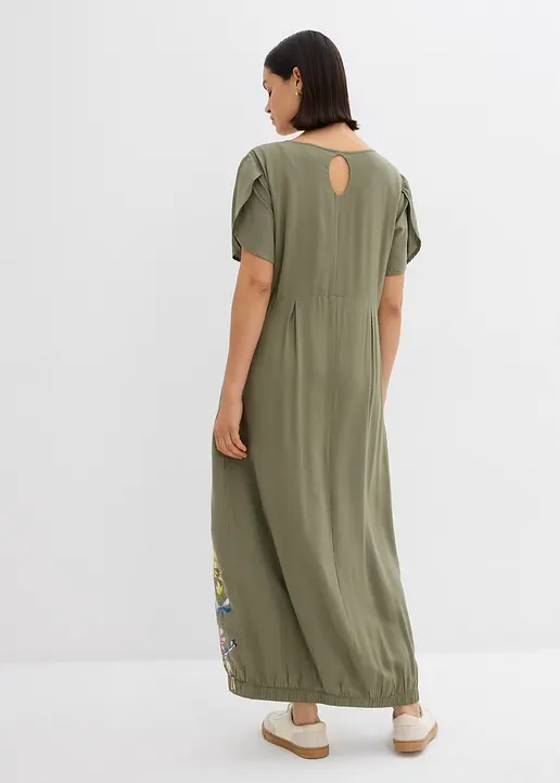 Bonprix Individuelles Kleid Mit Besonderer O-Passform Und Libellen-Print