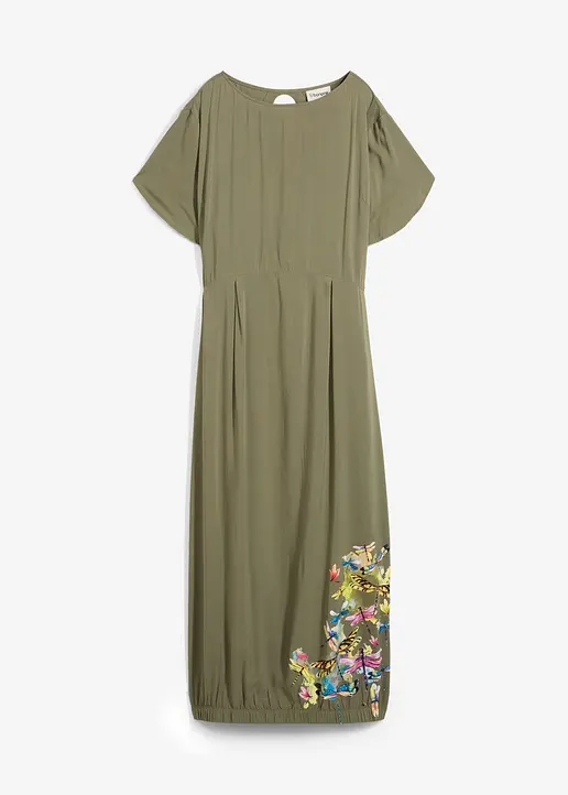 bonprix individuelles Kleid mit besonderer O-Passform und Libellen-Print