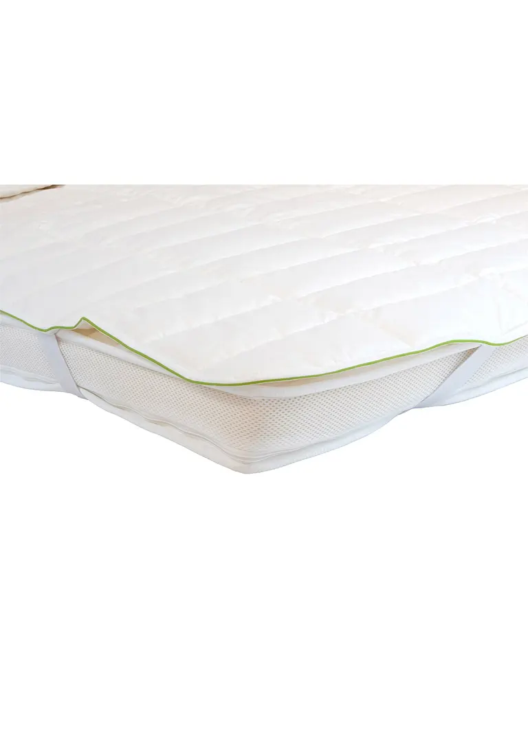 Bonprix Irisette Greenline ECO Matratzenauflage Mit 4 Eckgummis - Weiß