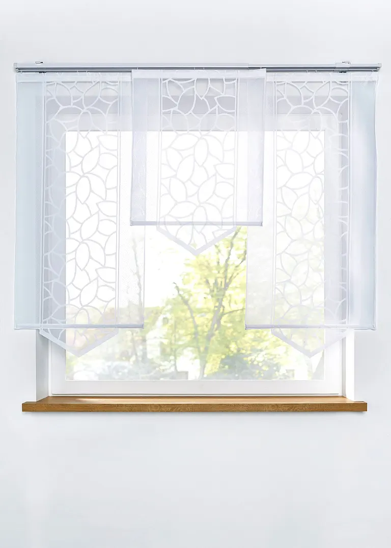 bonprix Jacquard Flächenvorhang im zeitlosen Design - Klettschiene