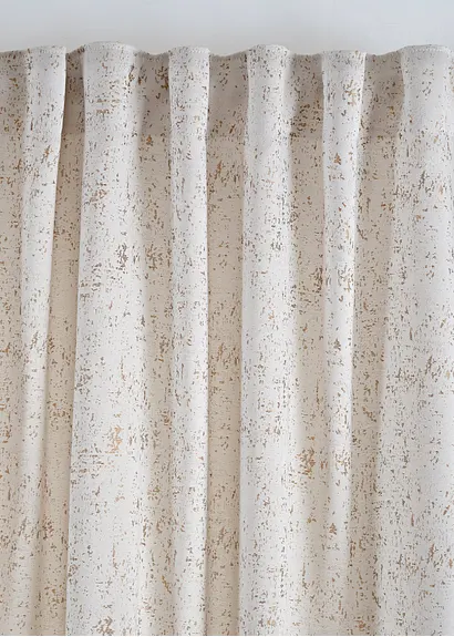 Bonprix Jacquard Vorhang Mit Feinem Goldglanz - Weiß Multifunktionsband