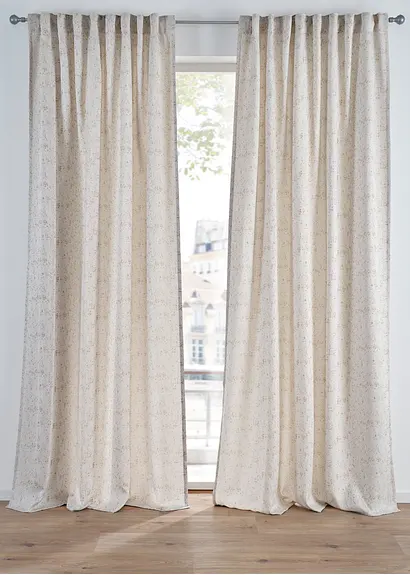 bonprix Jacquard Vorhang mit feinem Goldglanz - weiß Multifunktionsband