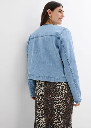 Bonprix Jeansjacke Verkürzt Und Mit Taschen - Blau - Damen
