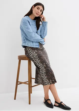 Bonprix Jeansjacke Verkürzt Und Mit Taschen - Blau - Damen