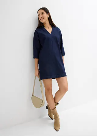 Bonprix Jeanskleid In Tunika Form Oversized - Blau - Damen