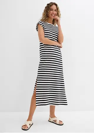 Bonprix Jersey-Kleid Mit Rundhalsausschnitt Weiter Passform Und Einem Geraden Saum