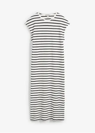 Bonprix Jersey-Kleid Mit Rundhalsausschnitt Weiter Passform Und Einem Geraden Saum