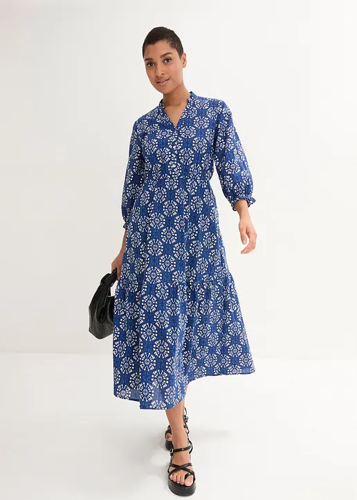 Bonprix Jersey-Kleid Mit Weiter Passform Für Viel Bewegungsfreiheit Mit Taschen