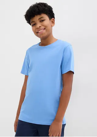 Bonprix Jungen Basic T-Shirt Mit Rundhalsausschnitt - Kinder