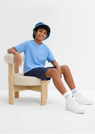 Bonprix Jungen Basic T-Shirt Mit Rundhalsausschnitt - Kinder