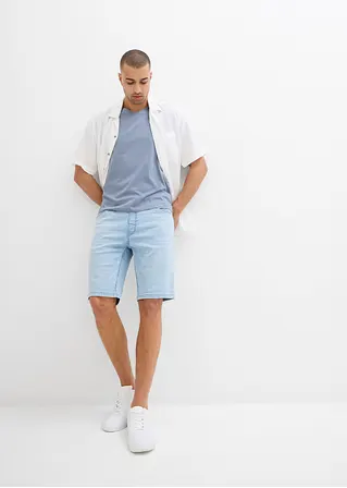 Bonprix Kernige Bermuda Aus Bequemen Sweat-Denim - Blau