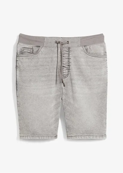 bonprix Kernige Bermuda aus bequemen Sweat-Denim - grau bonprix Kernige Bermuda aus bequemen Sweat-Denim - grau