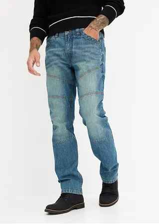 Bonprix Kernige Regular Fit Jeans Aus Stabilem Denim Mit Modischen Nähten