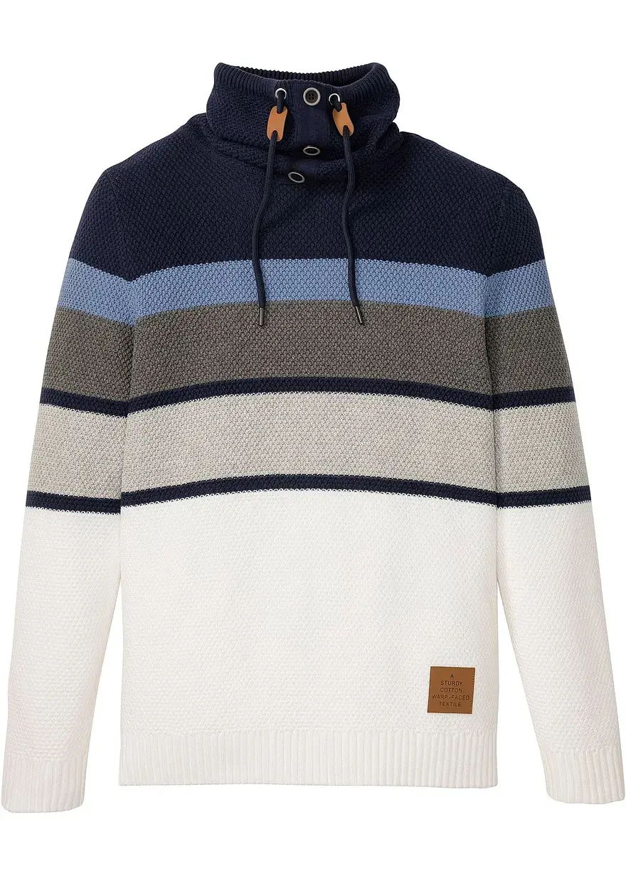 bonprix Kerniger Pullover mit Schlauchkragen in modischem Grobstrick
