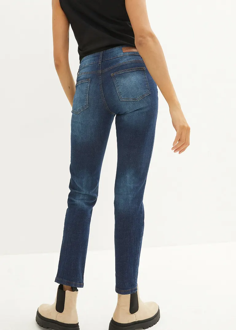 Bonprix Klassisch Geschnittene Stretch-Jeans Mit Doppelknopfverschluss